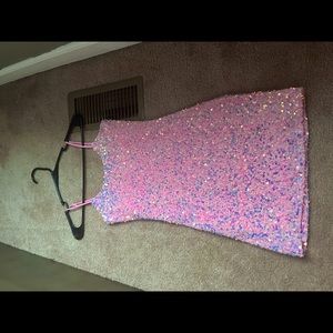 Lucy in the Sky Pink Sequin Dress